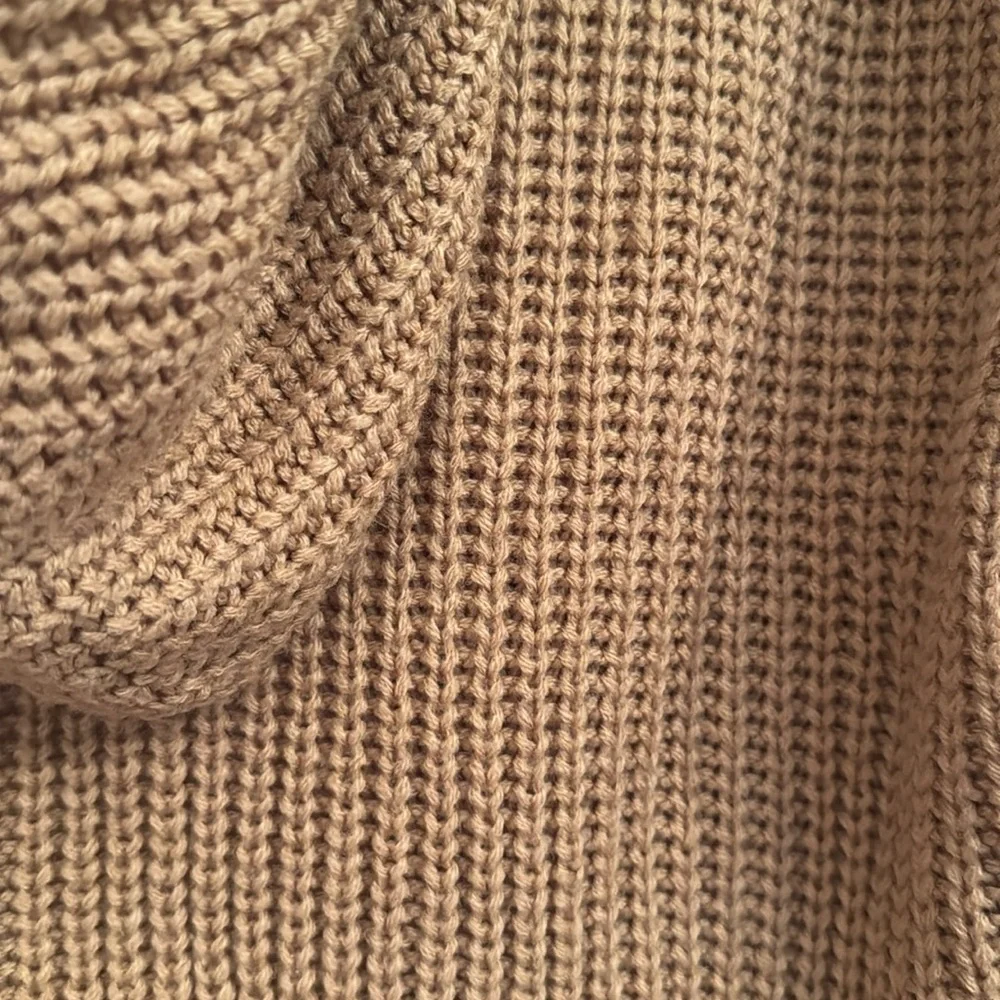 Cozy Tan Cable Knit Sweater - Picture 4 of 6